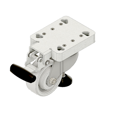 MODULAR SOLUTIONS CASTER<br>100MM SWIVEL PLATE W/LIFT FOOT